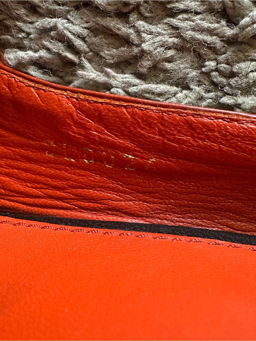 Louis Vuitton Monogram Perforated Peep Toe Heels Orange Size 39.5 Padlock - Picture 9 of 10